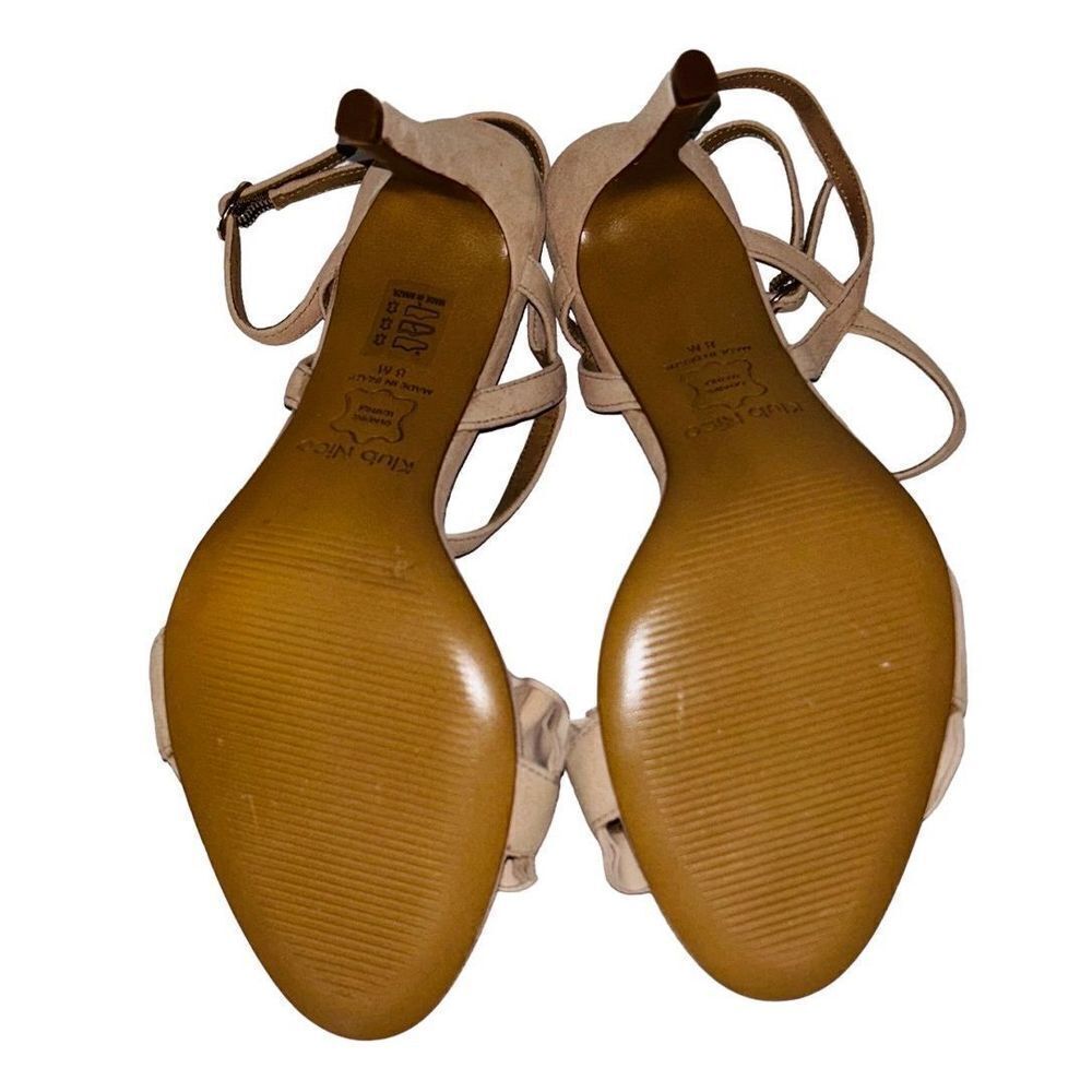 Klub Nico Ansley Tan Strappy Heels Size 8 - Picture 5 of 6